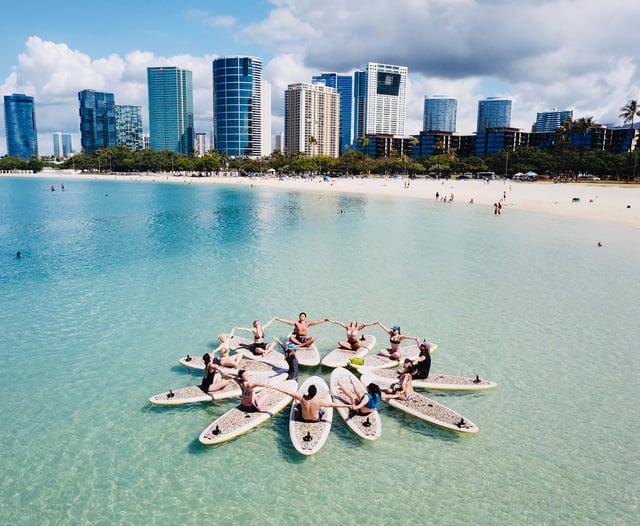 Honolulu: SUP (Standup Paddleboard) Yoga Kurs