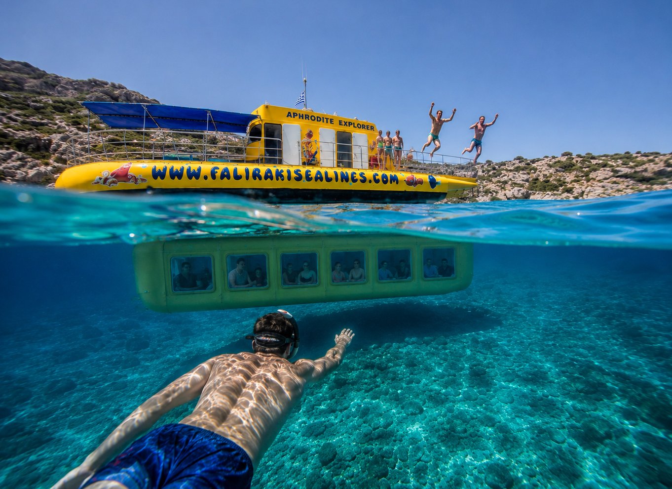 Faliraki: All-inclusive-sejltur til Anthony Quinn-bugten og grotterne