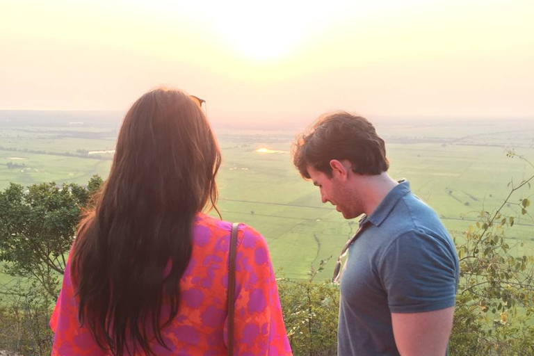 Sunset Drinks with Canapés at Phnom Krom Temple Hilltop