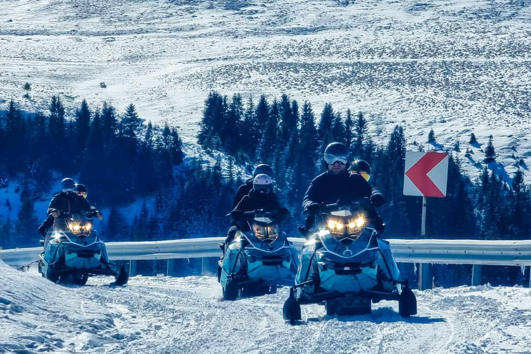 Snowmobile Tour In Bucegi Mountains Guided Snowmobile Tour