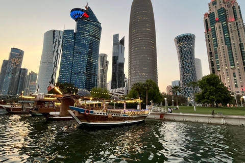 Doha: Sunset Dhow cruise including Pickup and Drop off