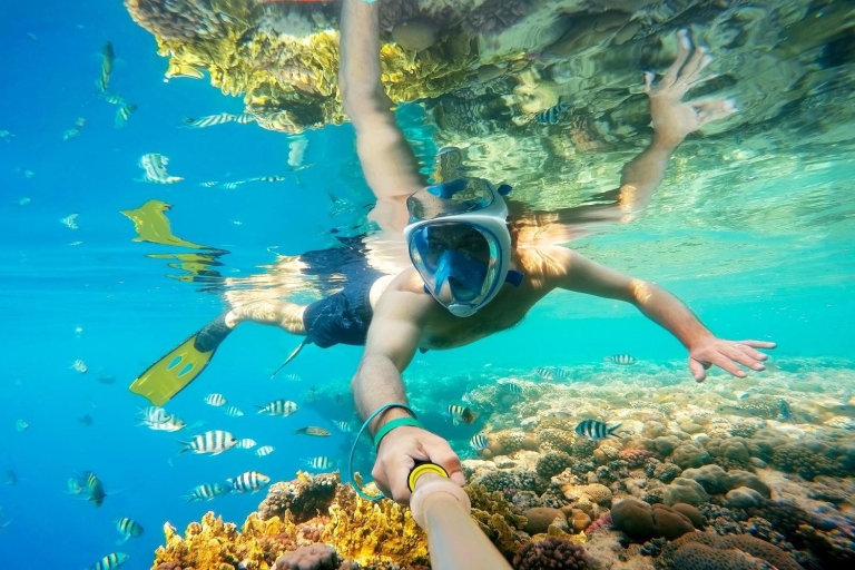 Hurghada: Prywatna wycieczka szybką łodzią 3 miejsca do snorkelingu