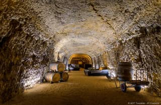 Amboise: Besuch der Höhlen von Ambacia und Weinprobe