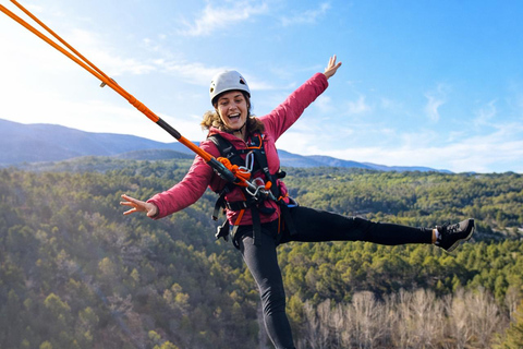 Alcoy: Bungee jumping in a natural setting at Font Rotja