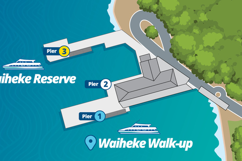 Île Waiheke : Billets de ferry aller simple pour Auckland