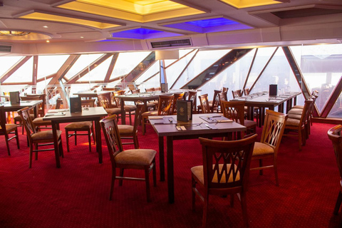 Cairo: Nile Royal Topaz Night Dinner Cruise with Show Excluding Transfer (Pickup & Drop-off)