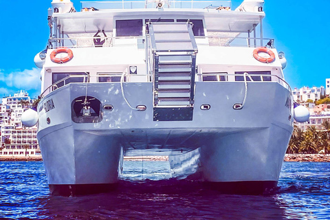 Ibiza: Crociera in barca a Formentera con pagaia, snorkeling e pranzoIbiza: Crociera in barca a Formentera con snorkeling e pranzo