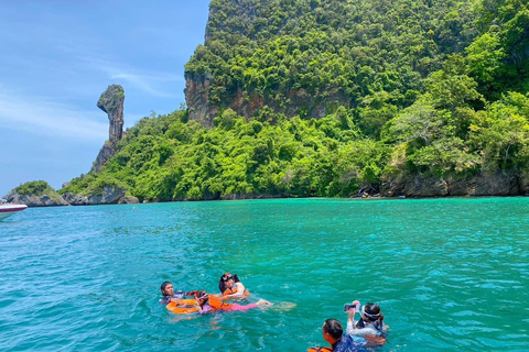 Phuket: Krabi 4 Islands Day Trip by Speedboat with Lunch