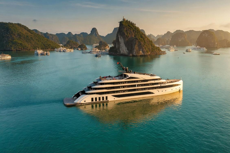 Ha Long 3D2N Or 2D1N By A Luxury Cruise & Bathtub & Balcony Private Car Transfer & Private Guide & Shared Cruise in 3D2N
