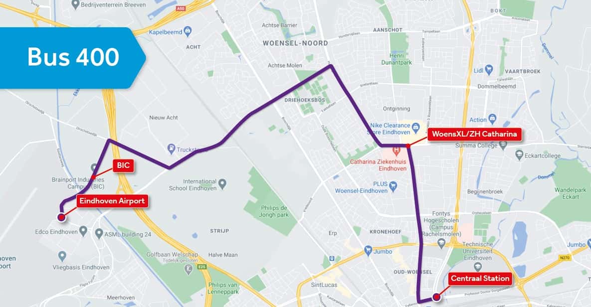 Afbeelding 5 van Eindhoven: Airport Express Bus van of naar het stadscentrum