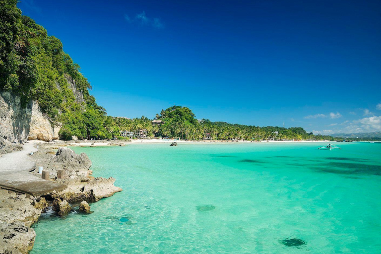 Passeio pela ilha de Boracay com almoço buffet e mergulho com capacete