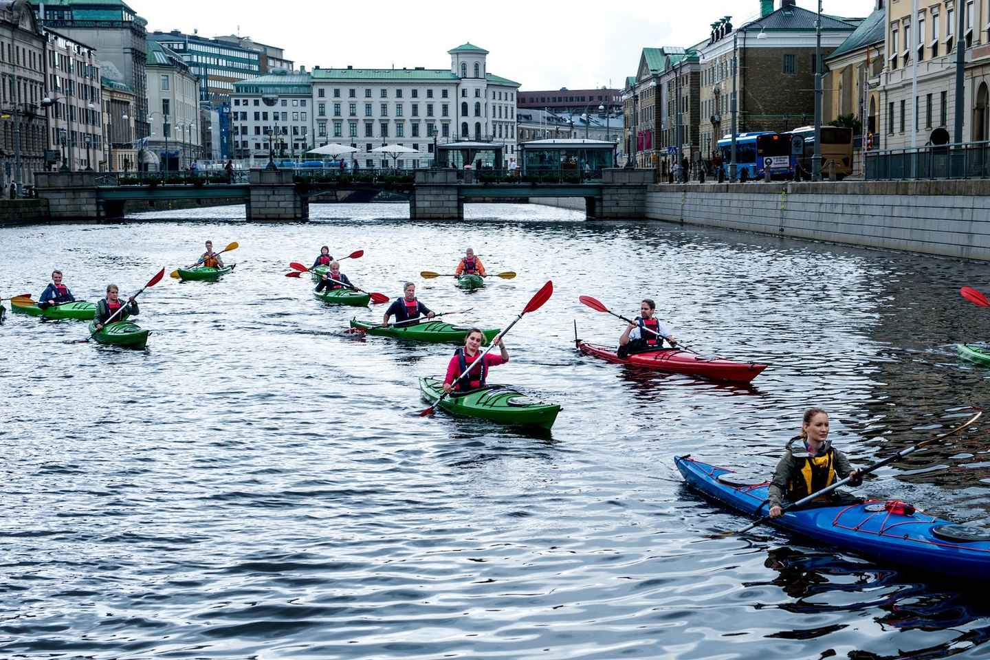 Balade en kayak au cœur de la ville