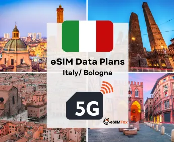 Bologna: eSIM Internet Datentarif für Italien high-speed 4G/5G