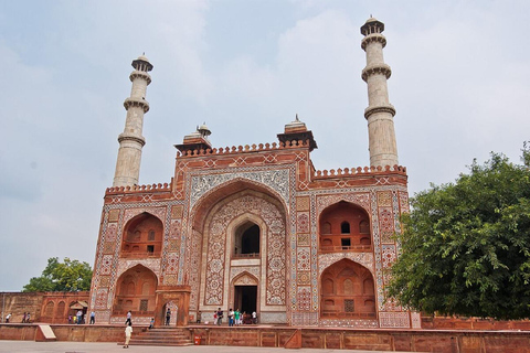 From Agra: Akbar Tomb and Gurudwara Guru Ka Taal Guided Tour Tour with Private Car, Driver and Local Expert Tour Guide