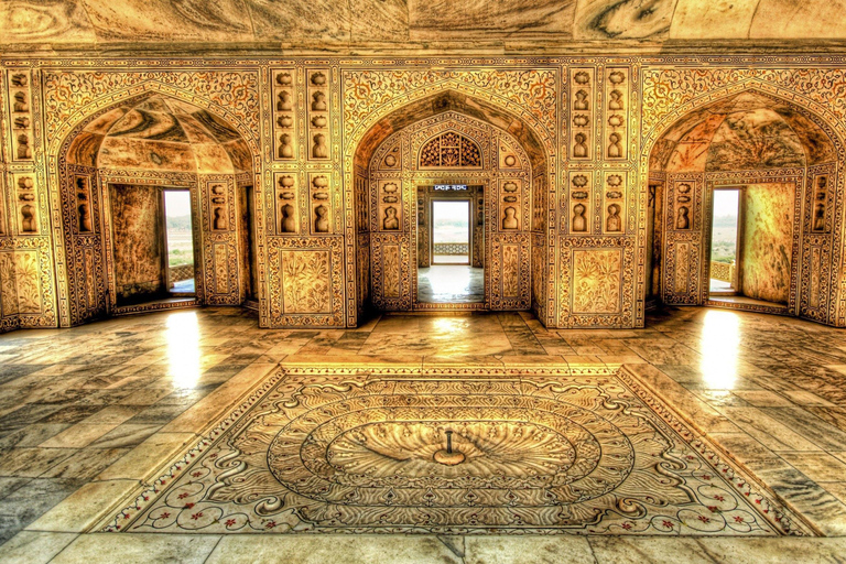 From Delhi: Luxury Taj Mahal Sunrise & Agra Fort Guided Tour Only Professional Tour Guide in Agra