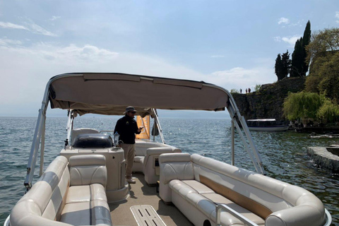 Ohrid: Golden Hour Catamaran Cruise with Drinks & Wi-Fi