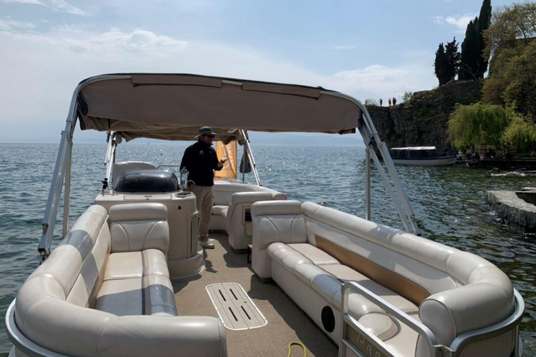 Ohrid: Golden Hour Catamaran Cruise with Drinks & Wi-Fi