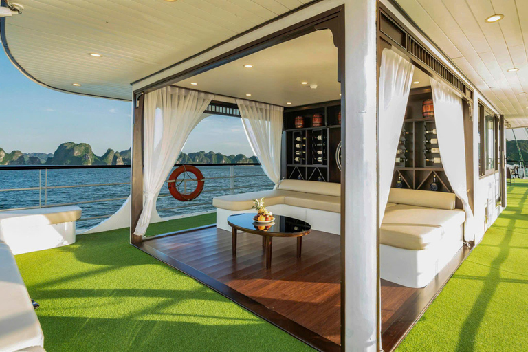 From Hanoi: Ha Long Bay Private Charter VIP Cruise| Luxury Sharing Transfer + Premium Day Cruise (Non-Charter)