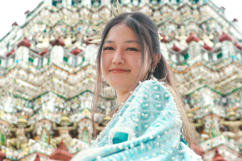 Bangkok: Insta City Tour With Thai Dress and Photoshoot Private Tour