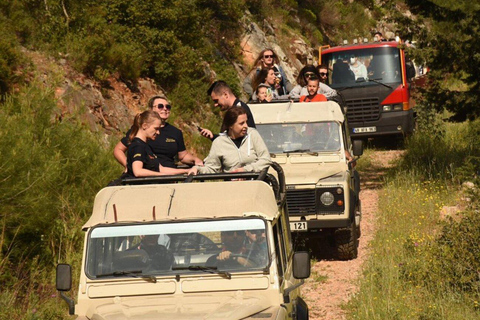 Bodrum: Off-Road Jeep Safari Tour with Lunch and Swimming Jeep Safari with Pickup from Bodrum Center Hotels