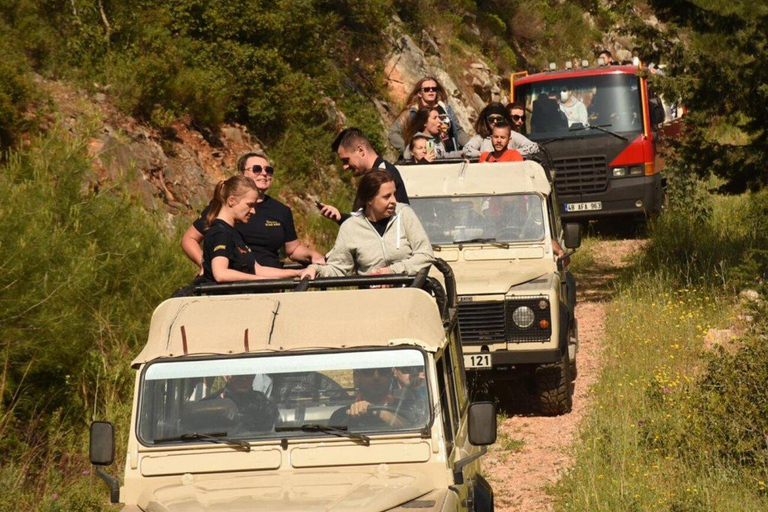 Bodrum: Off-Road Jeep Safari Tour with Lunch and Swimming Jeep Safari with Pickup from Bodrum Center Hotels