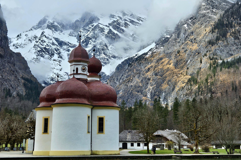 Z Monachium: Wycieczka 1-dniowa nad jezioro Königssee z rejsem łodzią i kopalnią soli