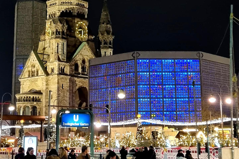 Tour du marché de Noël en lumière de Berlin avec vin chaud gratuit (2,5 heures)