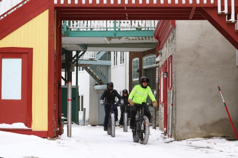 Fatbike tour of Québec city in the winter