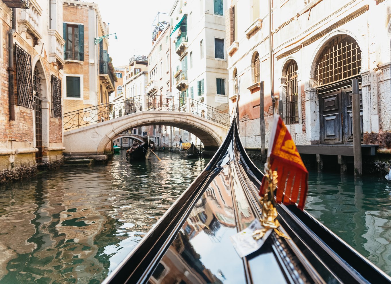 Venedig: Gondoltur på Canal Grande med app-kommentarer