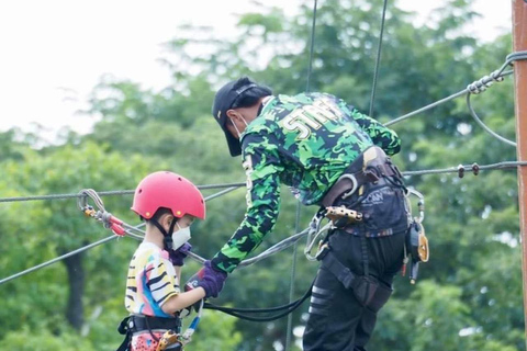 Pattaya: Soar like Tarzan on an Exciting Zipline Ride Zipline : Small Kid 7 platforms Course