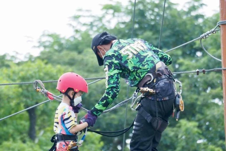 Pattaya: Soar like Tarzan on an Exciting Zipline Ride Zipline : Small Kid 7 platforms Course