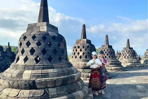Borobudur Climb-up & Prambanan Day Tour with Lunch & Tickets