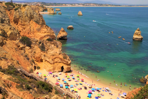 Lisbonne : visite privée de l'Algarve, avec croisière commentée dans les grottes de Benagil