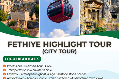 Fethiye All-in-1: Babadağ Cable Car, Ghost Town & Amynthas
