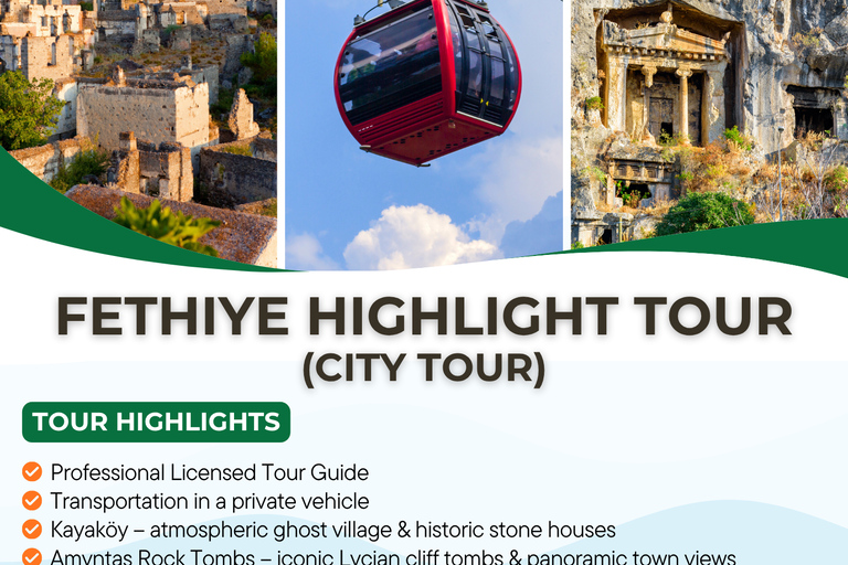 Fethiye All-in-1: Babadağ Cable Car, Ghost Town & Amynthas