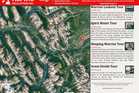 Kananaskis: 45 Minute &quot;Sleeping Warrior&quot; Helicopter TourBanff: 45 Minute &quot;Sleeping Warrior&quot; Helicopter Tour