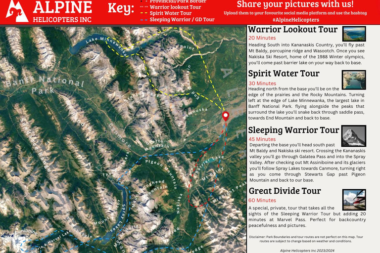 Kananaskis: 45 minuti di tour in elicottero del &quot;Guerriero DormienteBanff: 45 minuti di tour in elicottero del &quot;Guerriero Dormiente