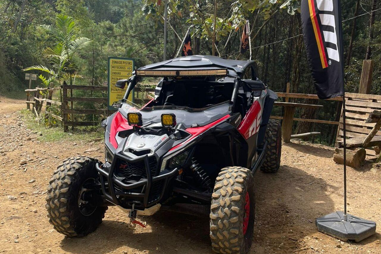Medellín: Guided forest tour in SxS / UTV in Can-Am Turbo RR XRS 200hp Medellín: Guided forest tour on a Can-Am Turbo RR XRS 200hp UTV