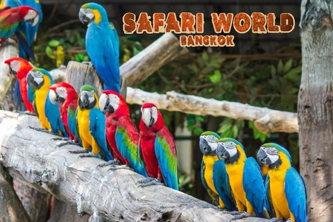 Bangkok: Safari World Transfer Service/ Biljett ingår ej