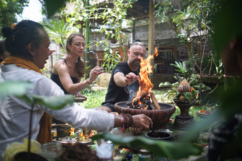 Balinese Offering Making, Meditation & Purification in Ubud