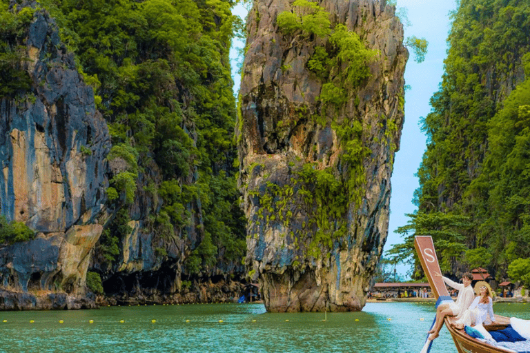 Phuket : Excursion privée de luxe en bateau à longue queue dans la baie de Phang NgaProgramme A