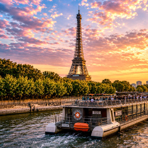 Paris: Seine Cruise from the Eiffel Tower & Crepe Tasting