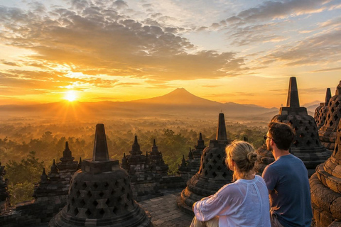 Yogyakarta: Borobudur climb-up guarantee & Prambanan temple Private Borobudur & Prambanan Temple Tour