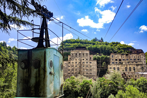 From Tbilisi: Chiatura Cable Cars, Katskhi & Family Lunch