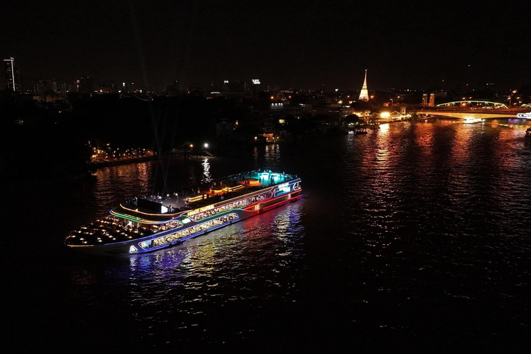 Bangkok: Sawasdee Dinner Cruise & Sunset Cruise + Free Beer Dinner Cruise (17:00~21:00) with Only Buffet