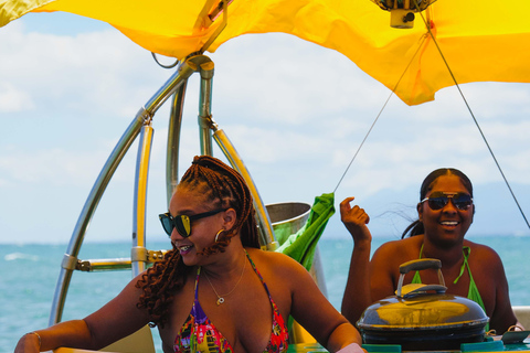 Donuts Boat Barbecue Grill Experience, Souffleur Beach in Port Louis Experience Donuts Boat Barbecue Grill, Souffleur Beach in Port Louis