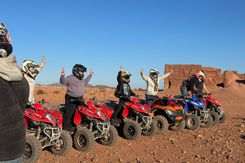 Marrakech: quad Adventure at the Dunes of the palmery desert