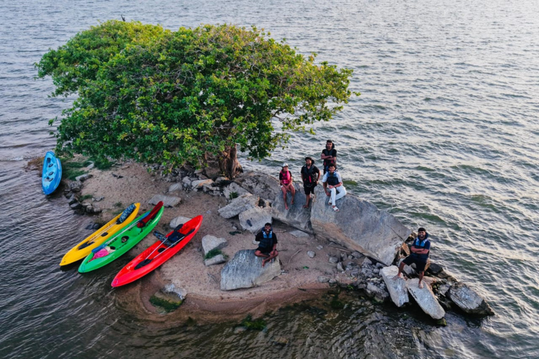 From Sigiriya: Kayaking Through Floating Flowers at Kanthale