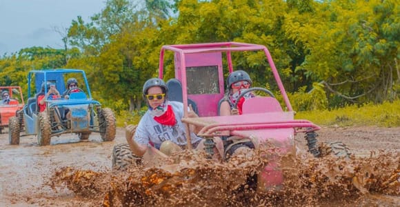 Punta Cana: Guided Tour Buggy with beach and Cenote