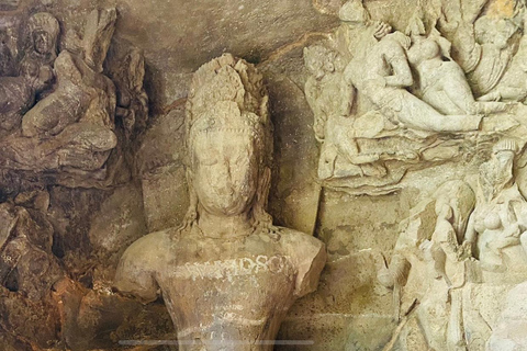 Mumbai : visite guidée d&#039;une demi-journée des grottes d&#039;Elephanta avec trajet en ferry